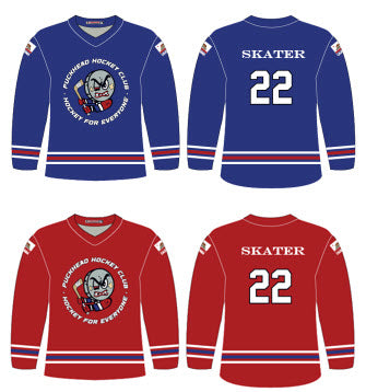 Premium Puckhead Jersey Set (1 Blue and 1 Red)